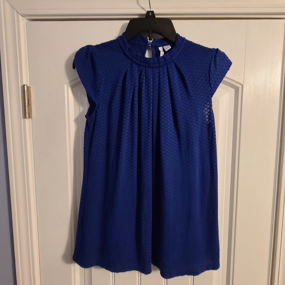 Elle Highneck Cap Sleeve Blouse